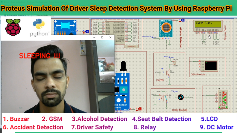 Driver Drowsiness Detection System Using Raspberry Pi Proteus