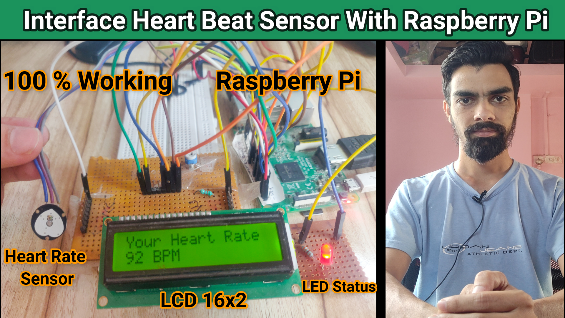 heartbeat sensor with raspberry pi