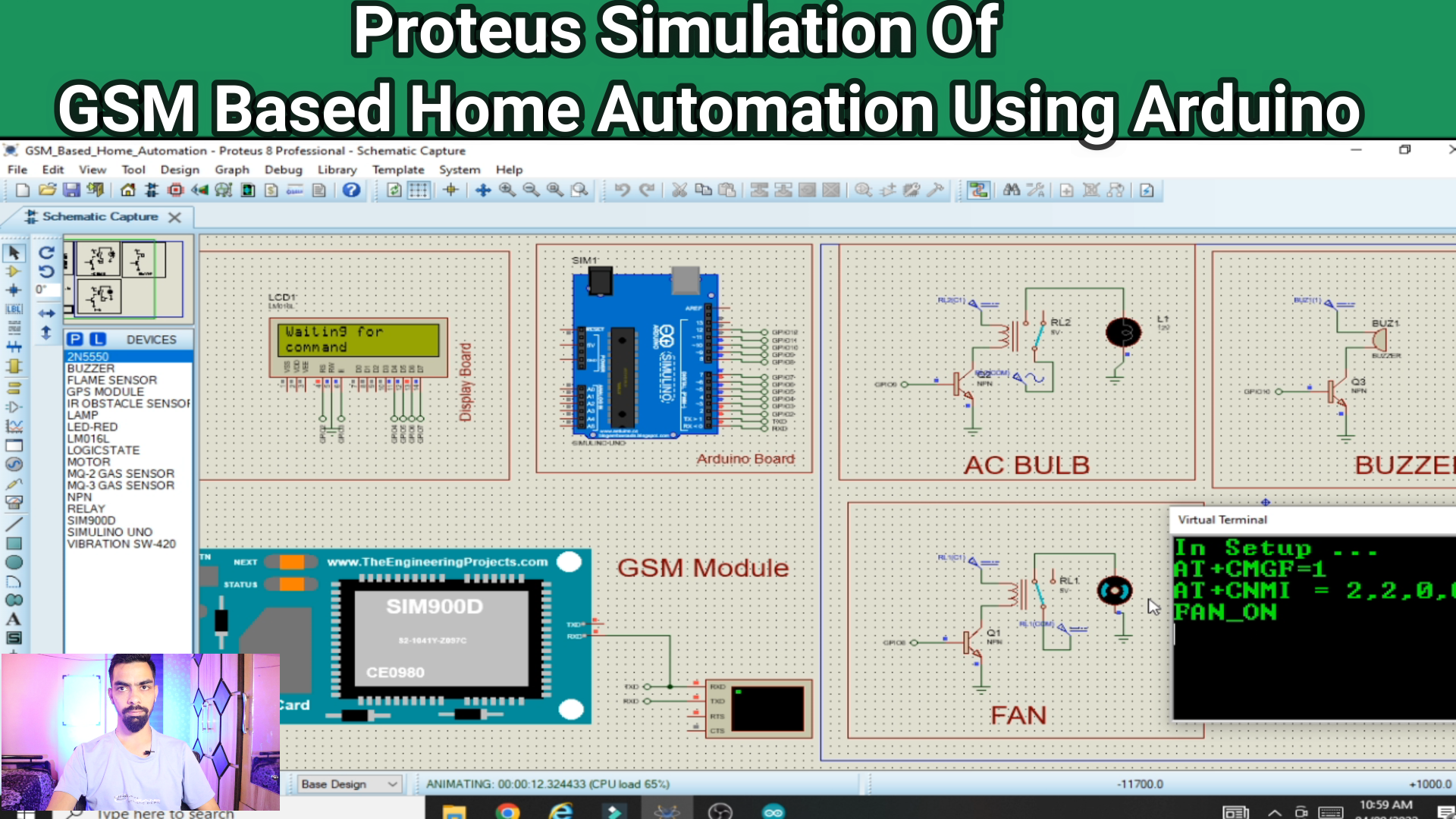 GSM Based Home Automation Using Arduino