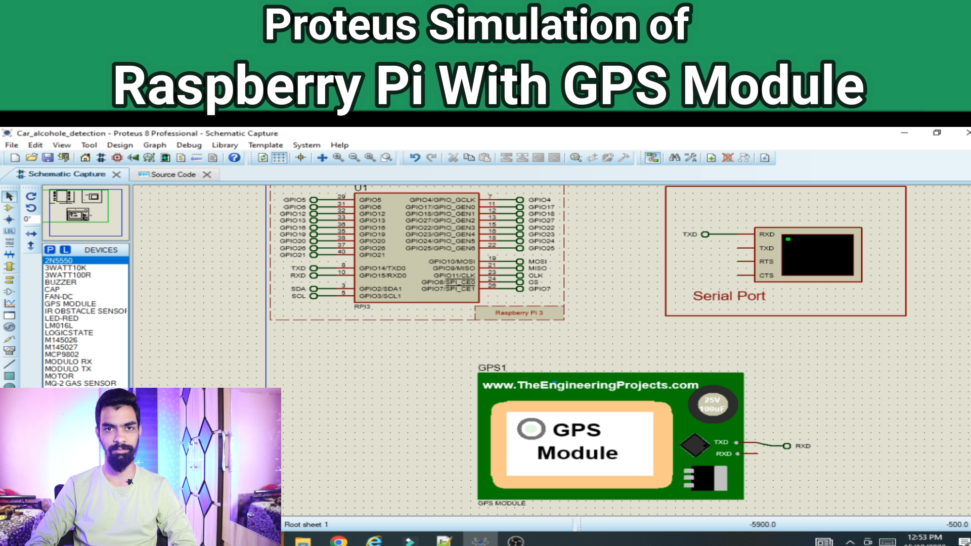 GPS module interfacing with raspberry pi