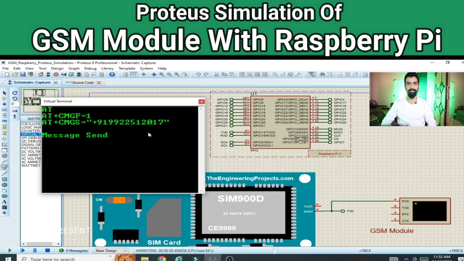 GSM Module With Raspberry pi