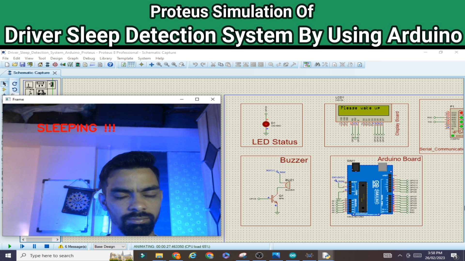 Driver Sleep Detection System Using Arduino