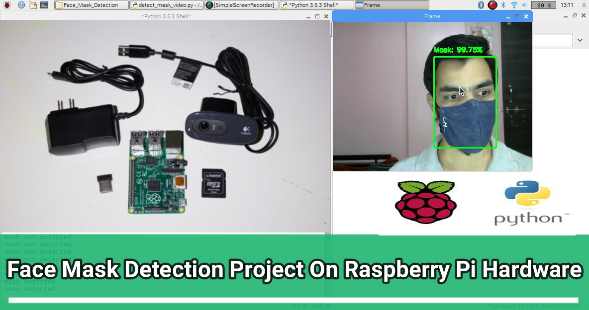 Face Mask Detection On Raspberry Pi Hardware