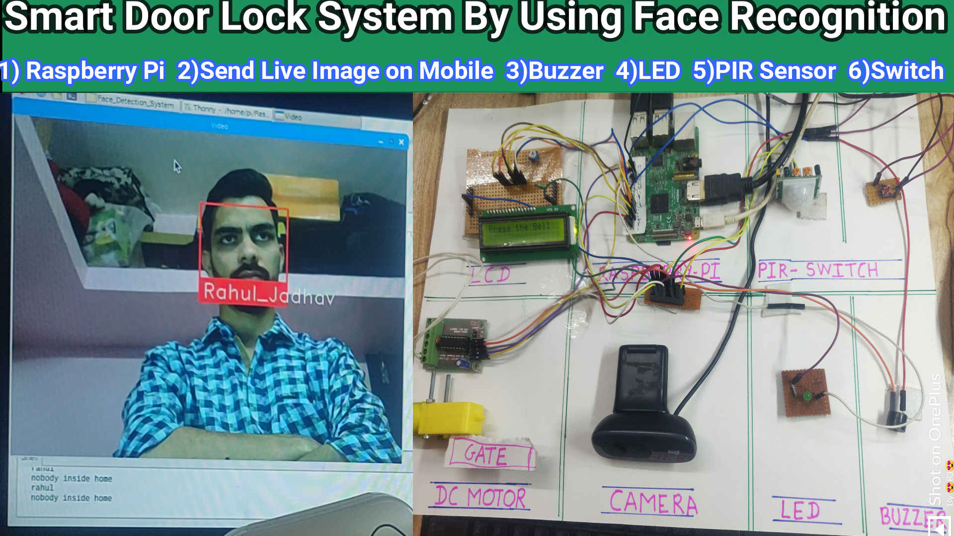 Face recognition system Using Raspberry Pi | Smart Door Lock System