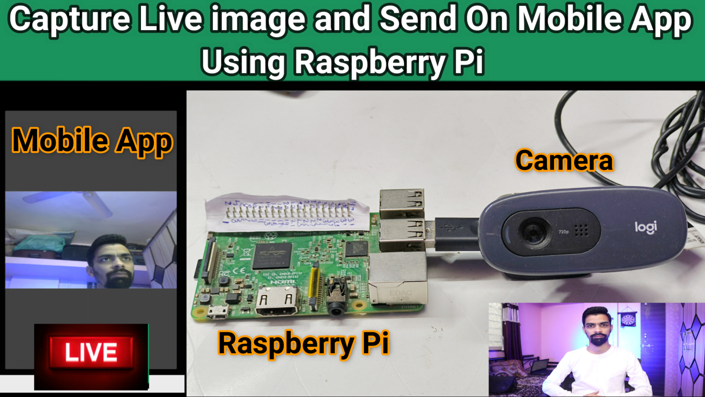 Capture Live image and Send on Mobile App Using Raspberry Pi