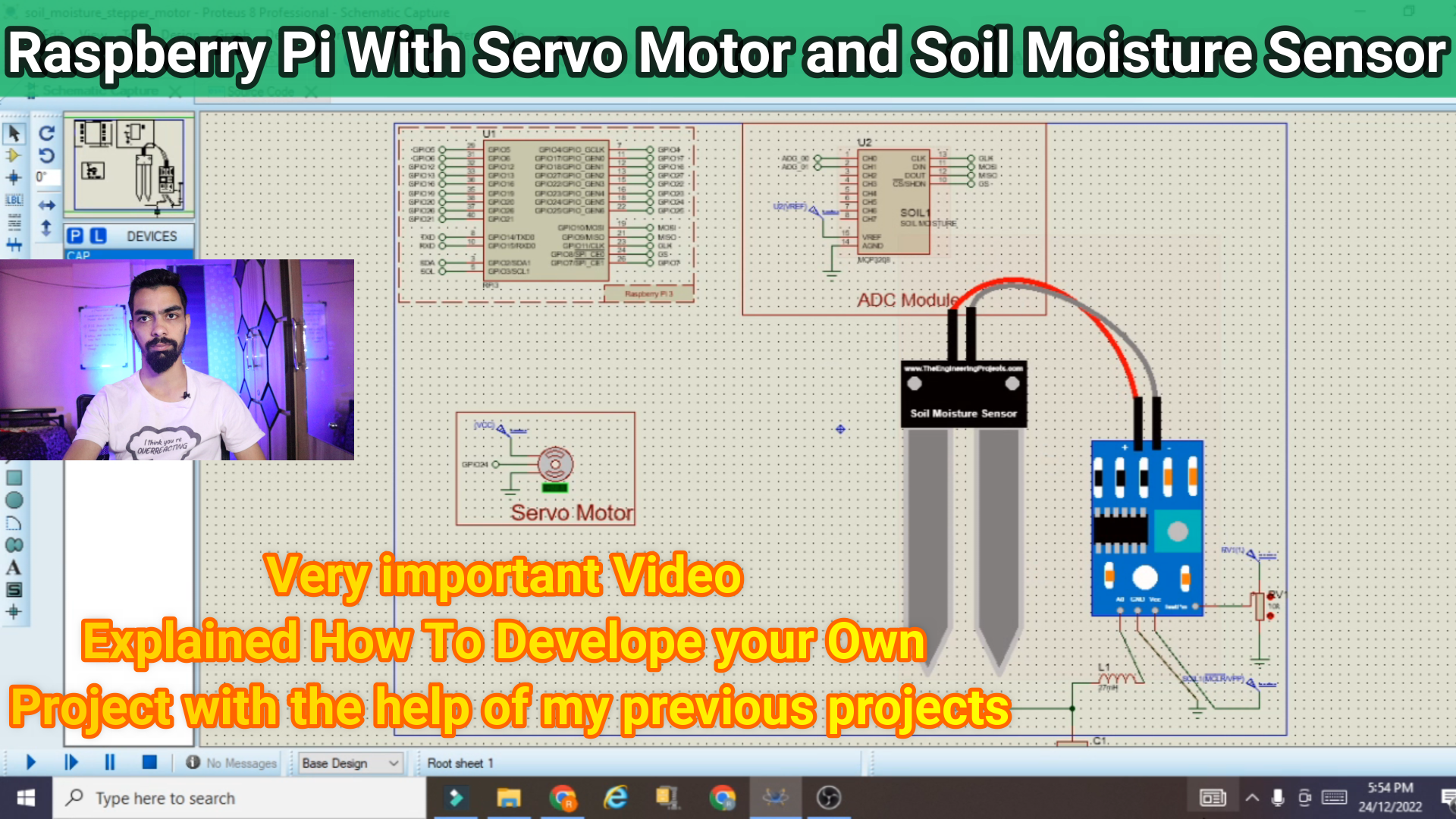 interface Raspberry with Servo Motor and Moisture Sensor