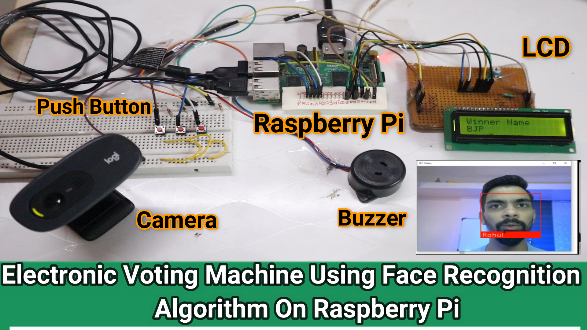 Electronic Voting Machine Using Face Recognition Algorithm On Raspberry Pi