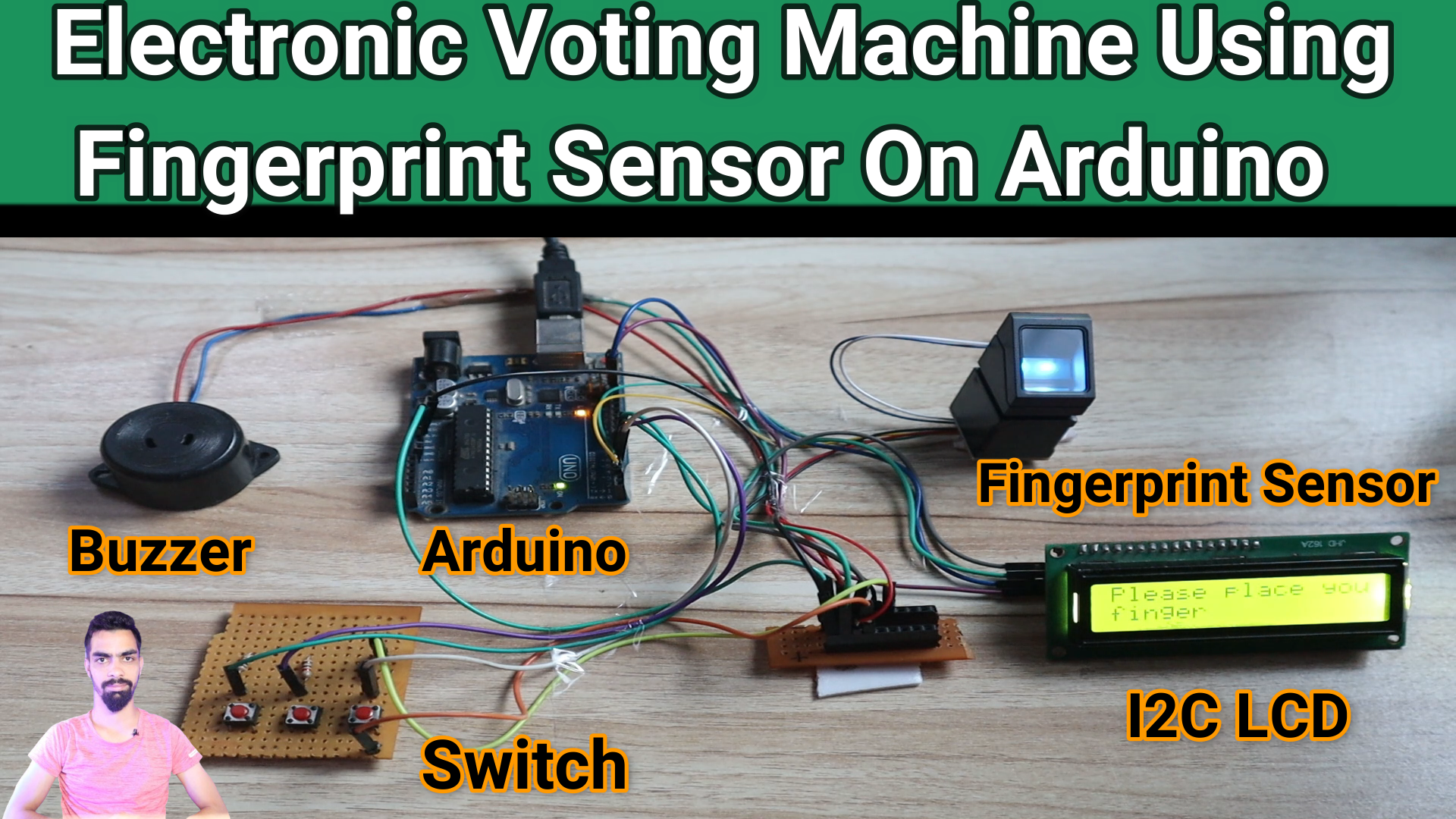 Electronic Voting Machine Using Fingerprint Sensor Sensor On Arduino