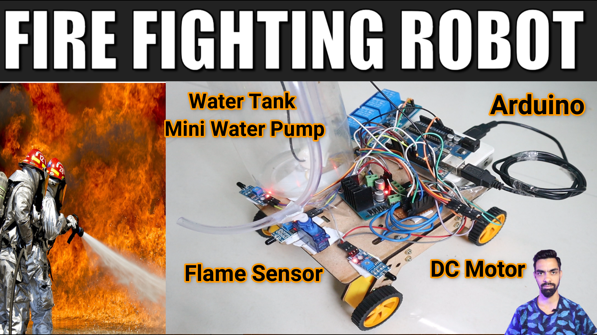 Fire Fighting Robot Using Arduino