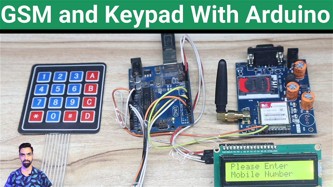 Interface GSM and Keypad with Arduino