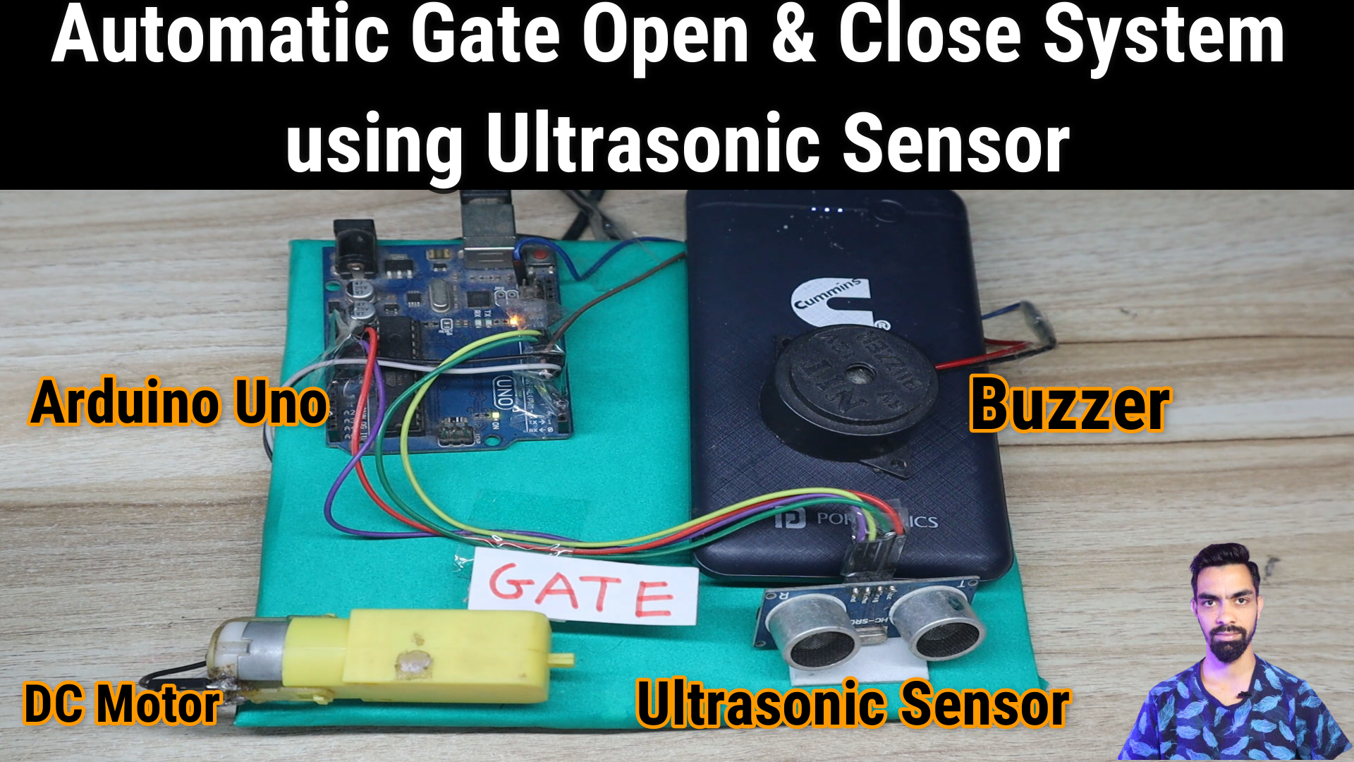 Automatic Gate Open & Close System using Ultrasonic Sensor | Arduino Project | Smart Gate Automation